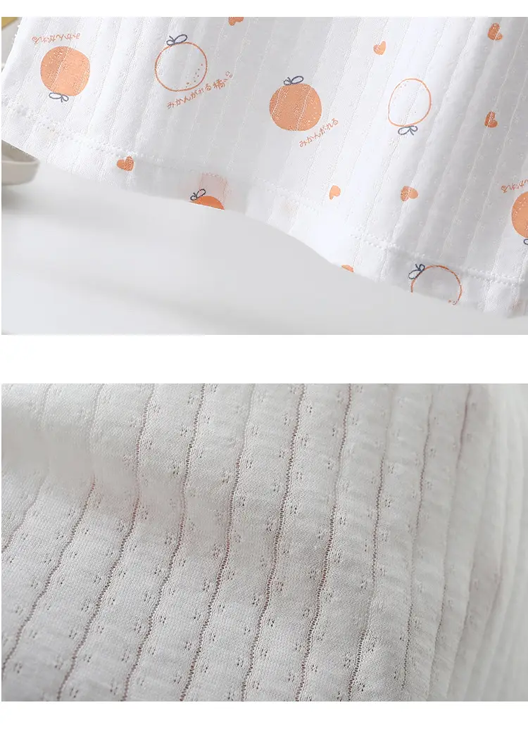 White 100 Cotton Sleeveless Vest for Girls — feature 15