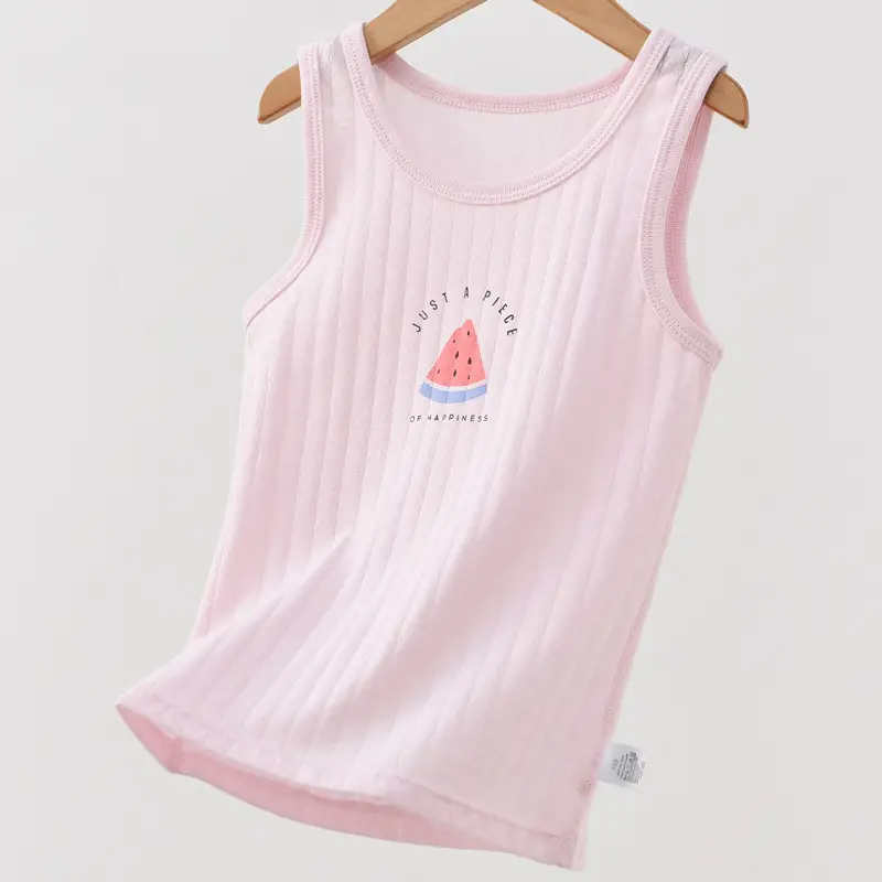 White 100 Cotton Sleeveless Vest for Girls - Image 7