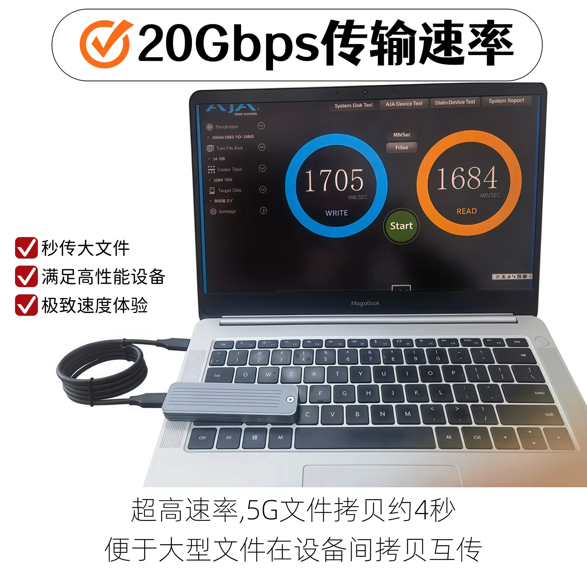 20Gbps PD100W Fast Charging Cable for Phones - Image 4