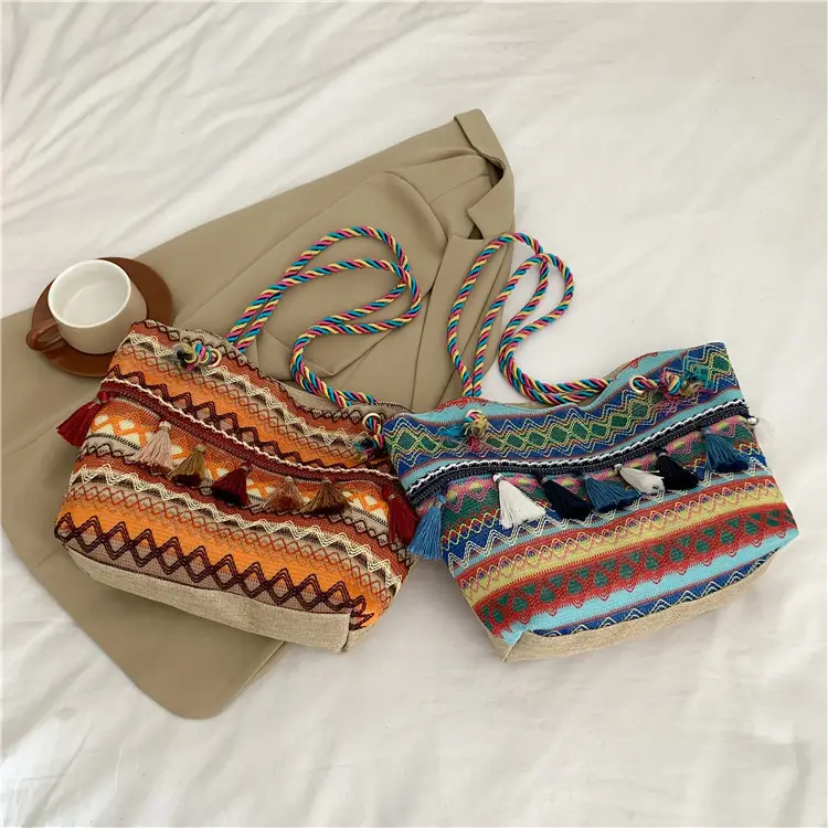 Ethnic Tassel Tote Bag Large Capacity Women's Bag - Image 5