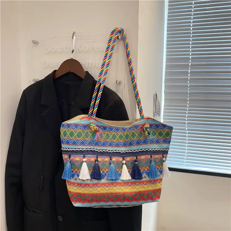 Ethnic Tassel Tote Bag Large Capacity Women's Bag - Image 6