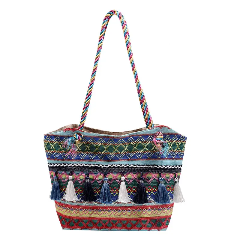 Ethnic Tassel Tote Bag Large Capacity Women's Bag - Image 8