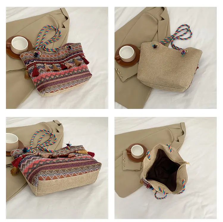 Ethnic Tassel Tote Bag Large Capacity Women's Bag — feature 10
