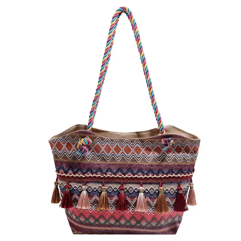 Ethnic Tassel Tote Bag Large Capacity Women's Bag - Image 3
