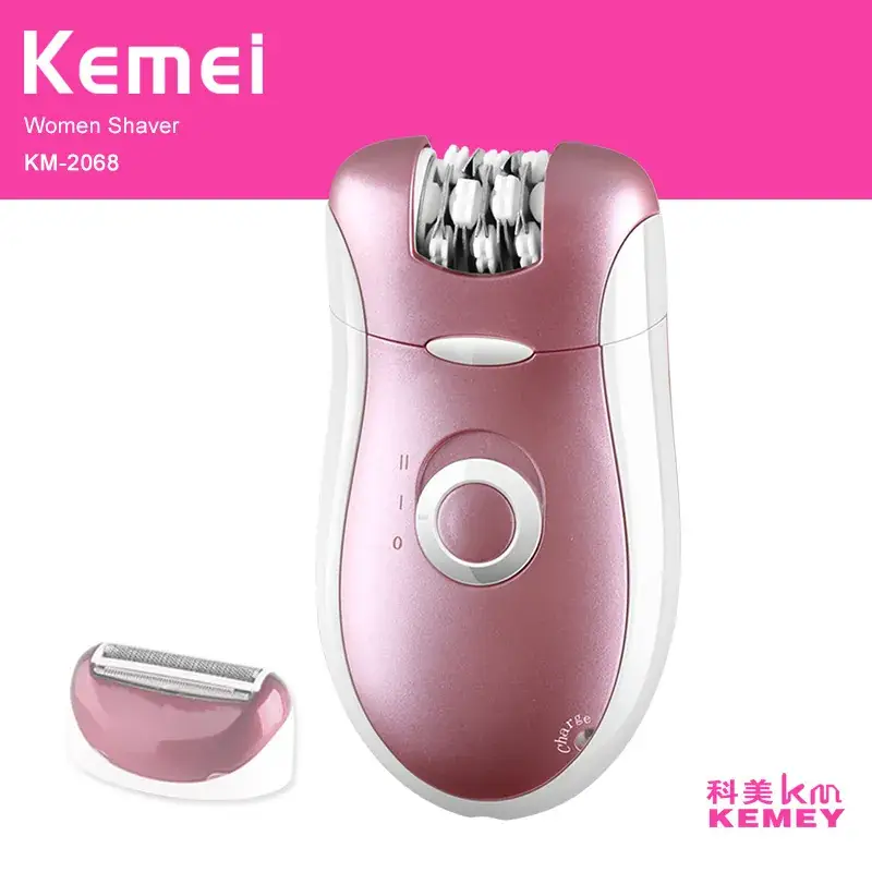 Kemei 2-in-1 Hair Removal Device Pink - Image 3