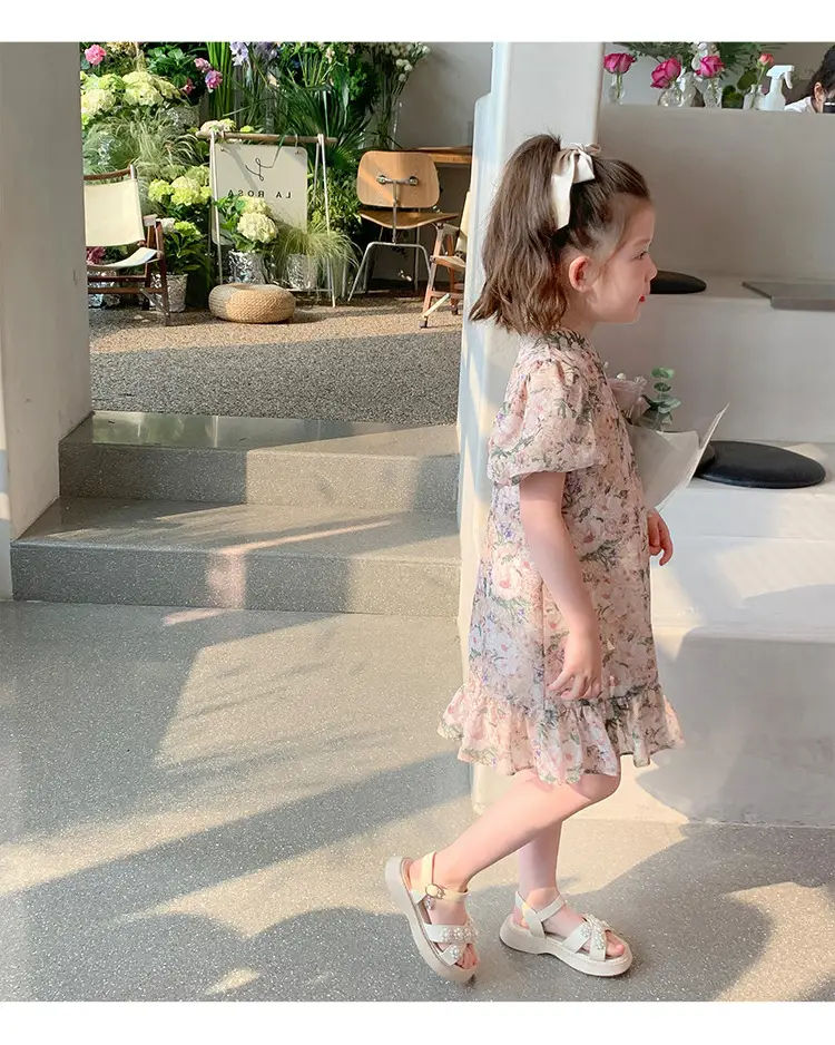 Little Girl's Floral Cheongsam Dress Summer — feature 10