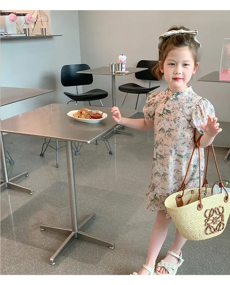 Little Girl's Floral Cheongsam Dress Summer — feature 15