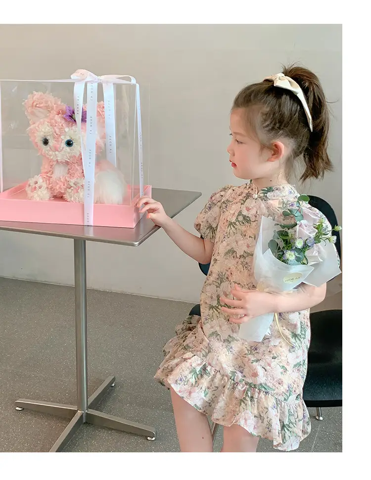 Little Girl's Floral Cheongsam Dress Summer — feature 19