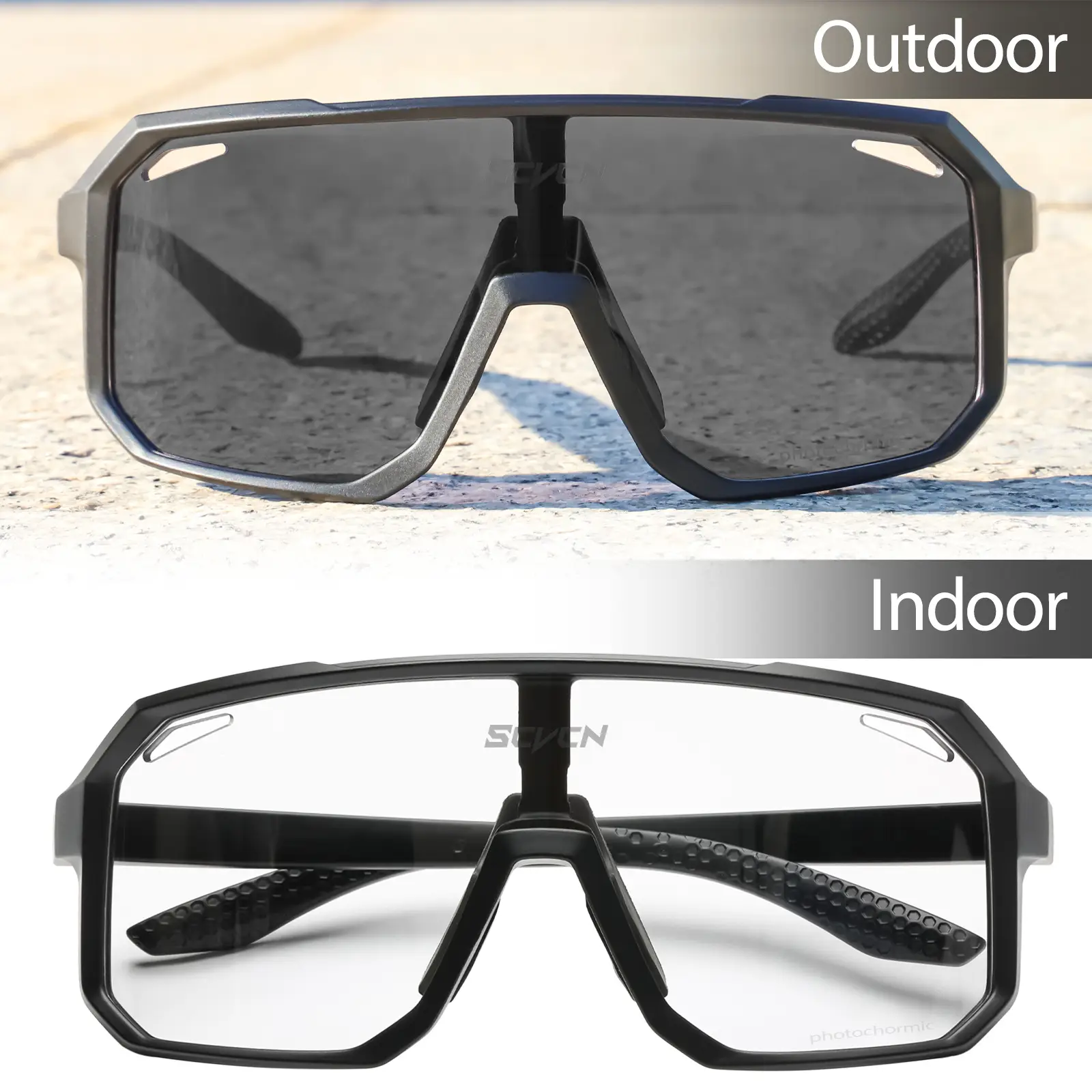 2023 Mountain Road Bike Goggles with Color Change