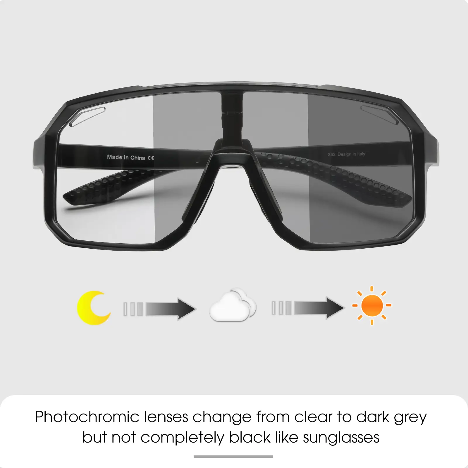 2023 Mountain Road Bike Goggles with Color Change