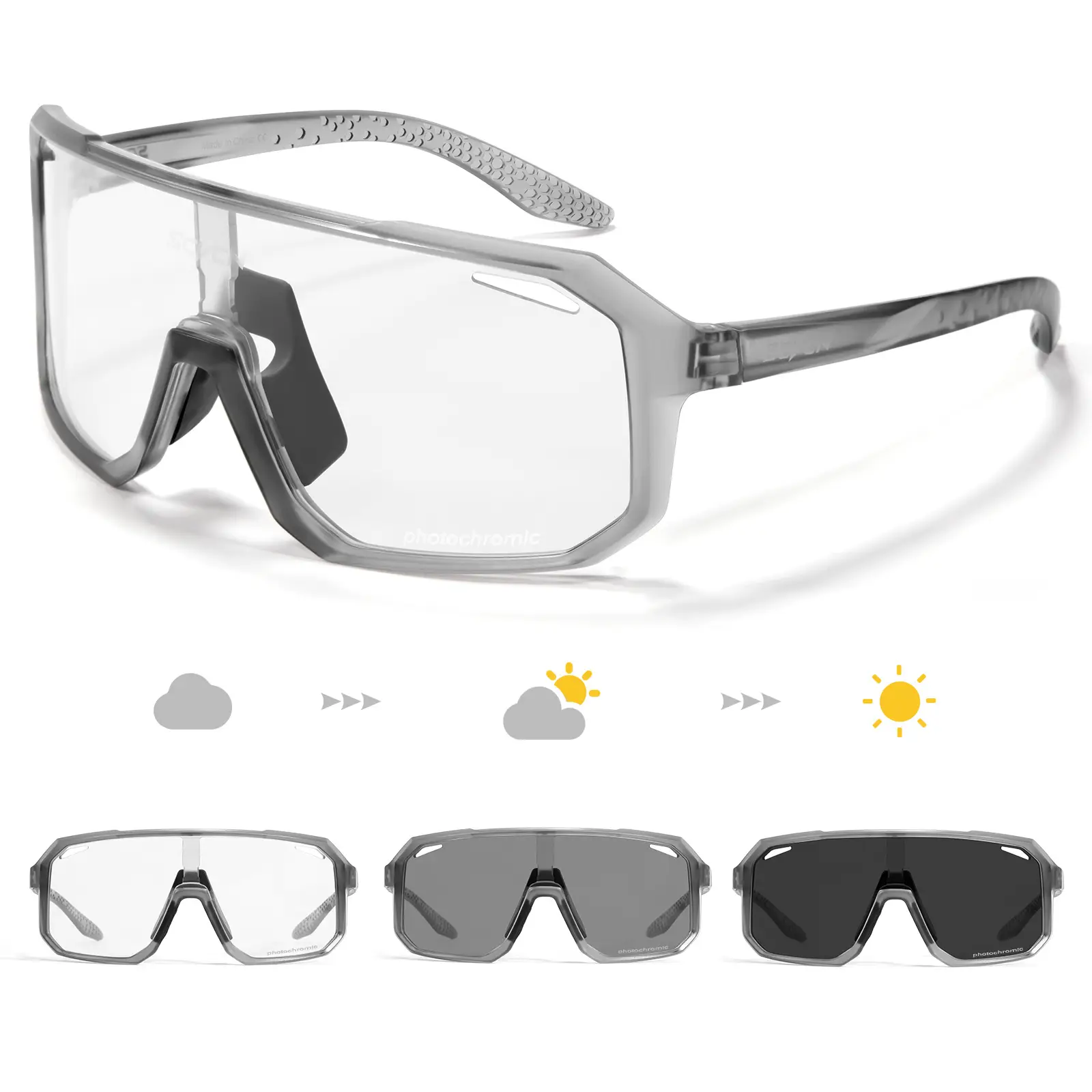2023 Mountain Road Bike Goggles with Color Change