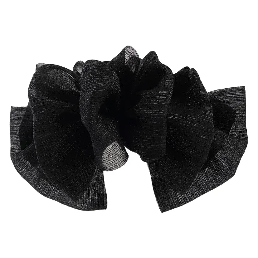 Seersucker Hairpin for Women Back of Head Clip Super Large