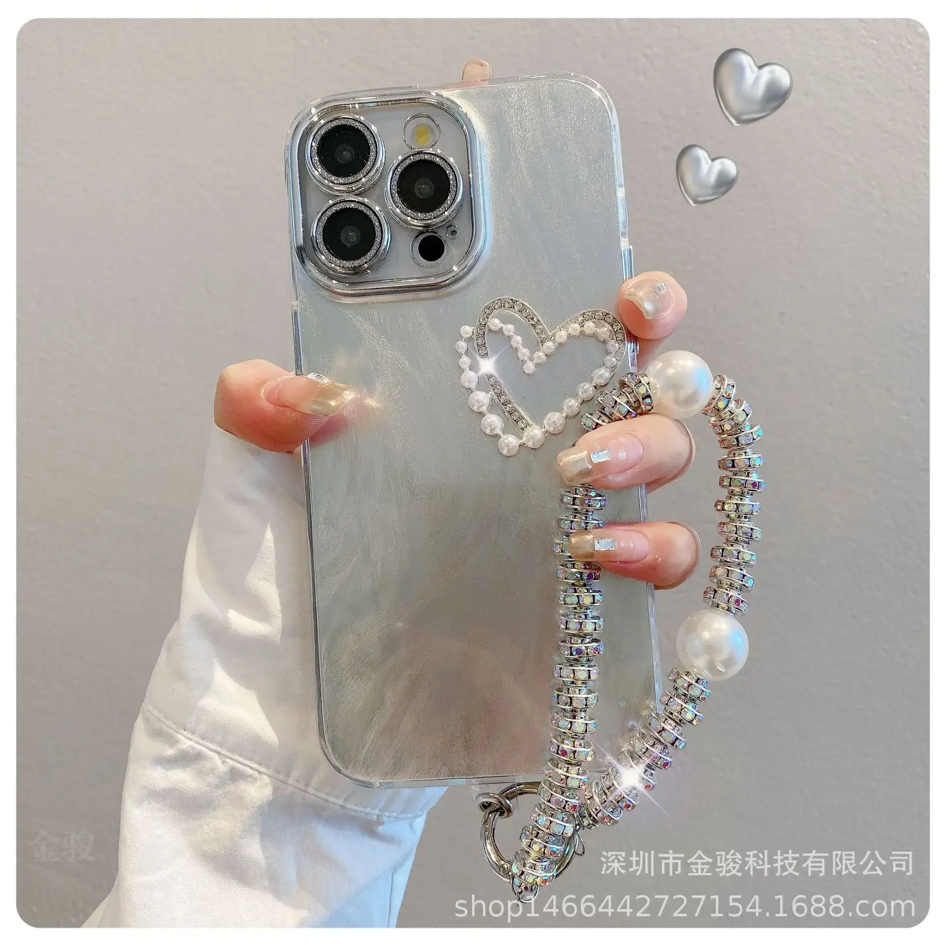 Apple iPhone 16 Pro Case with Electroplated Lens Frame & Glitter TPU — feature 15