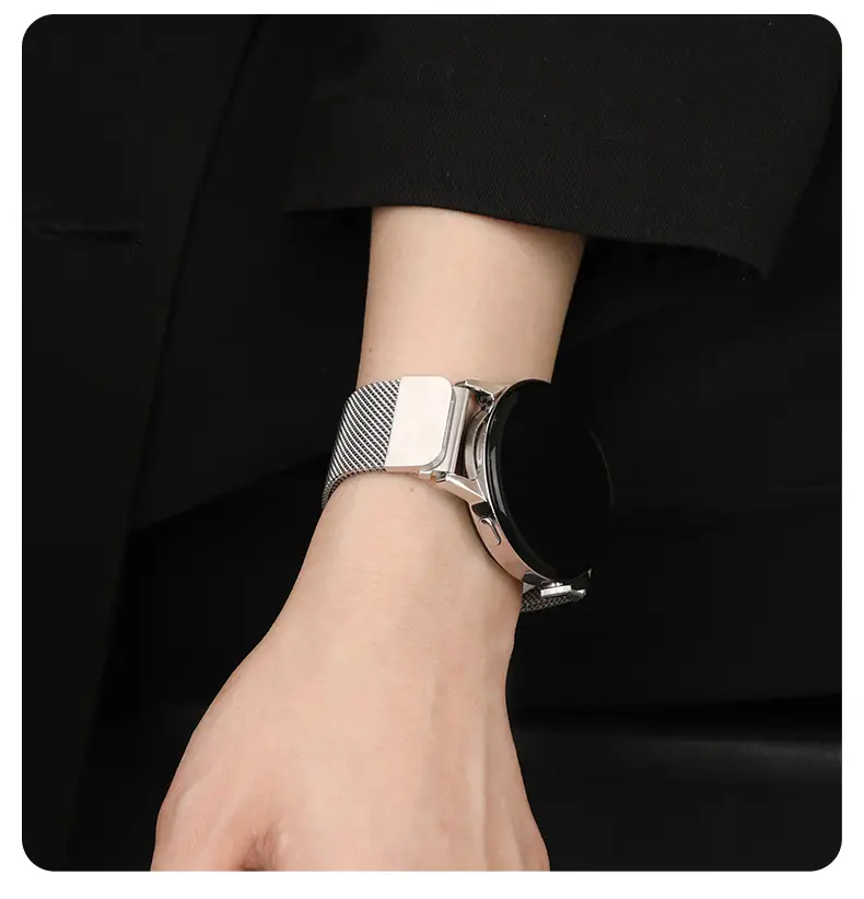 Green Mesh Band Watch Strap 22mm Stainless Steel — feature 10