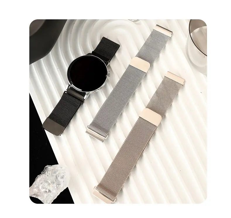 Green Mesh Band Watch Strap 22mm Stainless Steel — feature 19