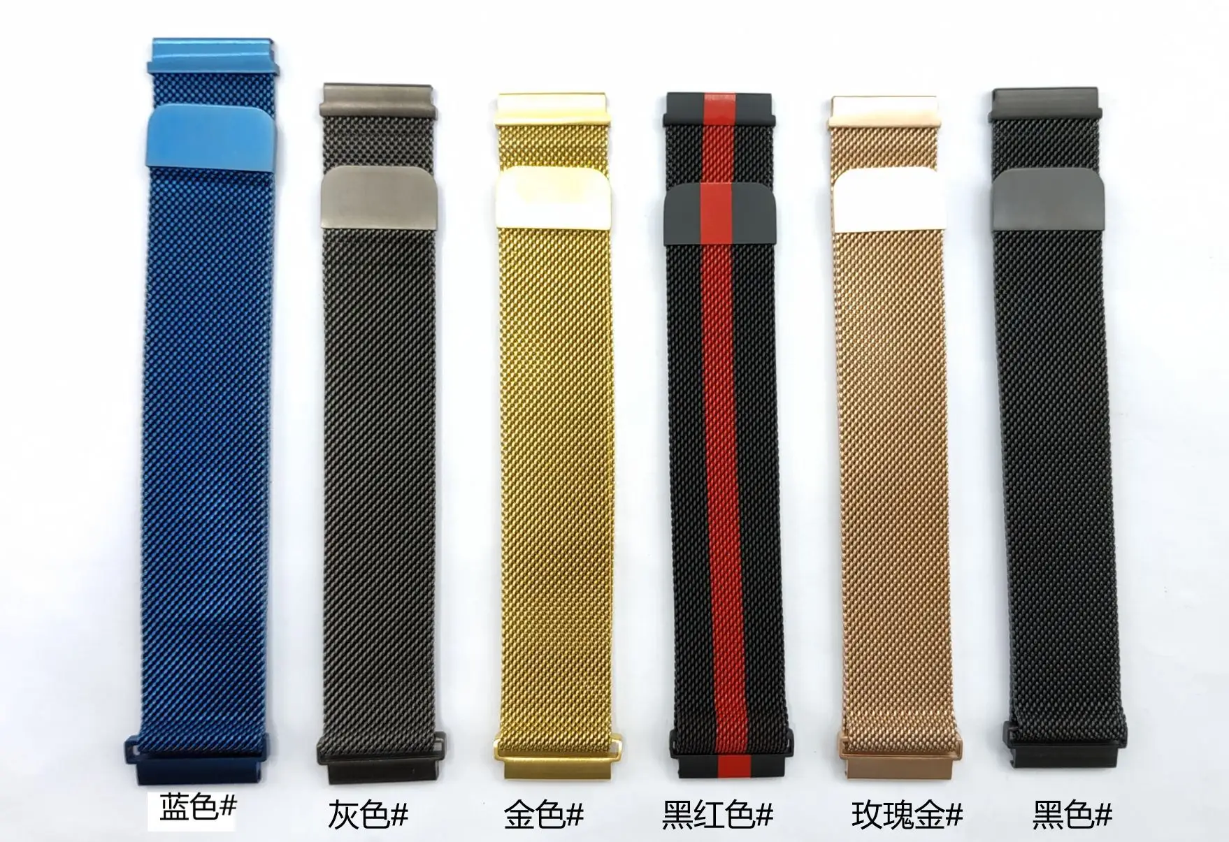 Green Mesh Band Watch Strap 22mm Stainless Steel — feature 4