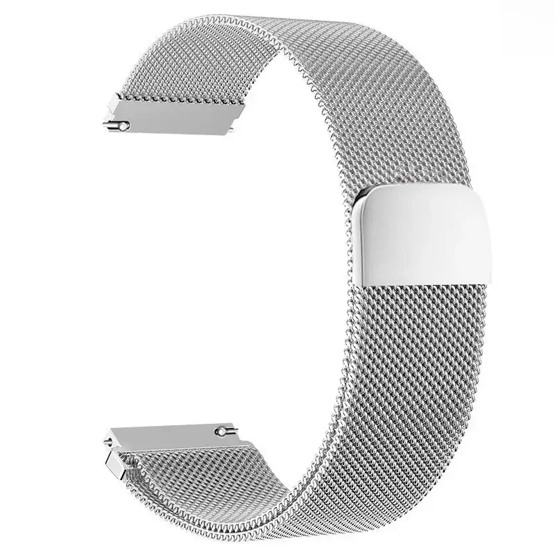 Green Mesh Band Watch Strap 22mm Stainless Steel - Image 2