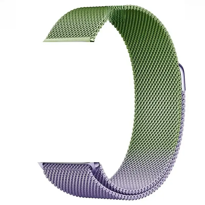 Green Mesh Band Watch Strap 22mm Stainless Steel - Image 36