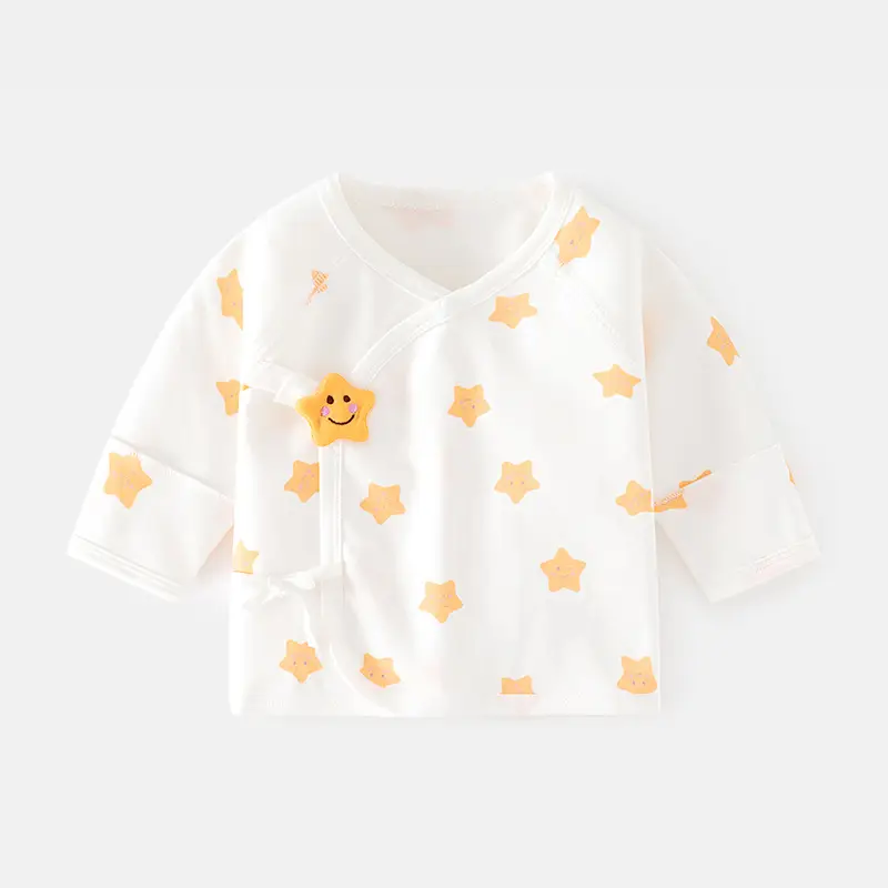 Newborn Baby Half Back Inner Pajamas Boneless Cotton Star Moon - Image 7