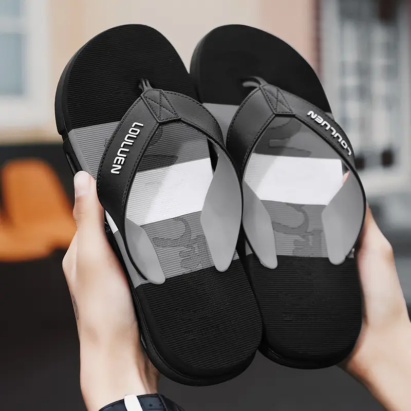 Summer New Style Flip Flops Men's Outer Wear Trendy Casual Beach Men's Flip Flops Anti-Slip Sandals Household - Image 6