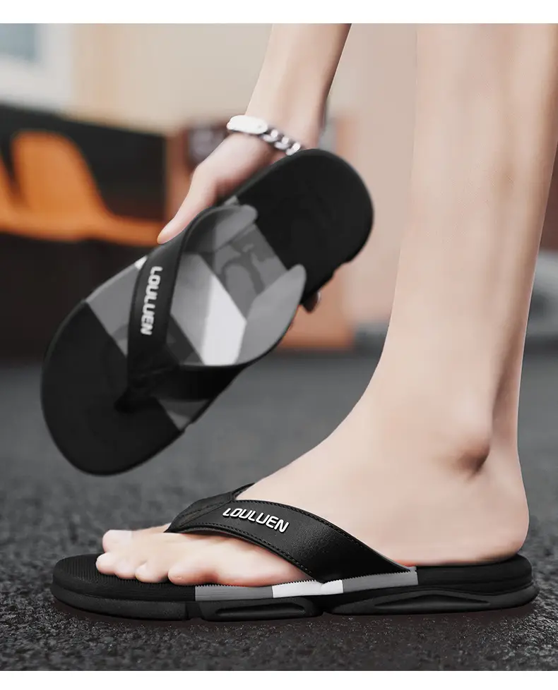 Summer New Style Flip Flops Men's Outer Wear Trendy Casual Beach Men's Flip Flops Anti-Slip Sandals Household — feature 9