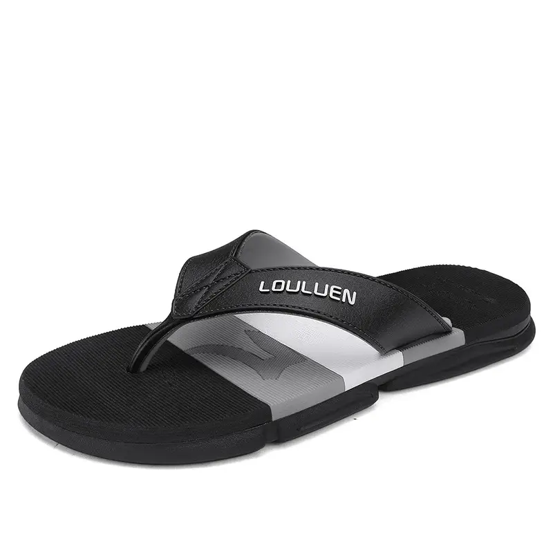 Summer New Style Flip Flops Men's Outer Wear Trendy Casual Beach Men's Flip Flops Anti-Slip Sandals Household - Image 2
