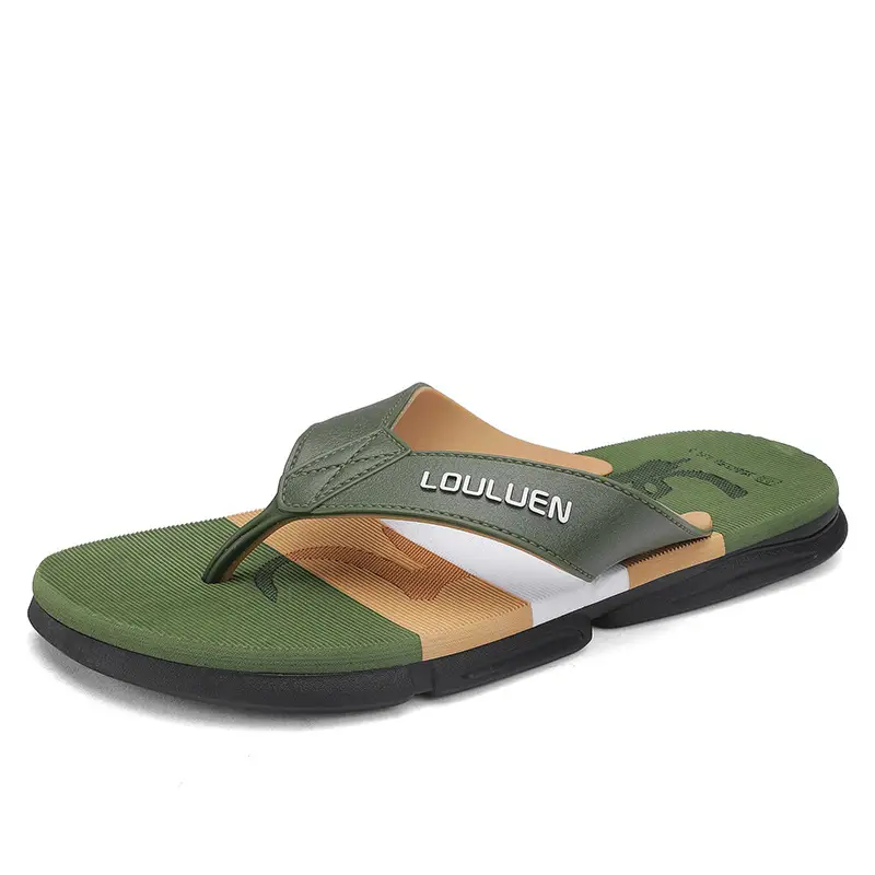Summer New Style Flip Flops Men's Outer Wear Trendy Casual Beach Men's Flip Flops Anti-Slip Sandals Household - Image 3