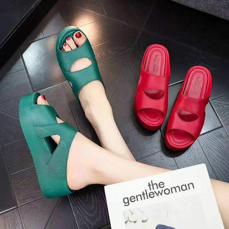 Women's Black Platform Sandals 2023 New Summer - Image 6