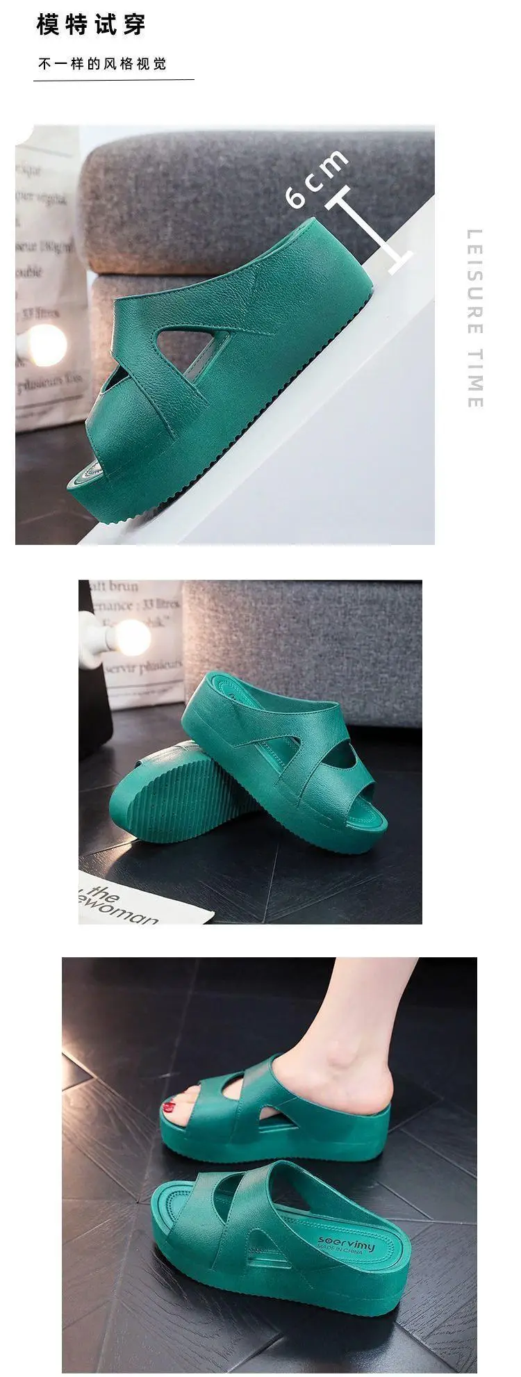 Women's Black Platform Sandals 2023 New Summer β feature 3