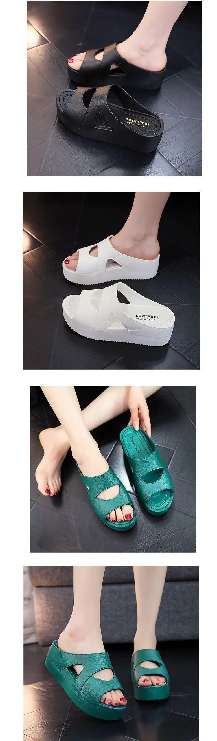 Women's Black Platform Sandals 2023 New Summer β feature 7