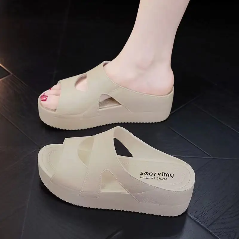 Women's Black Platform Sandals 2023 New Summer