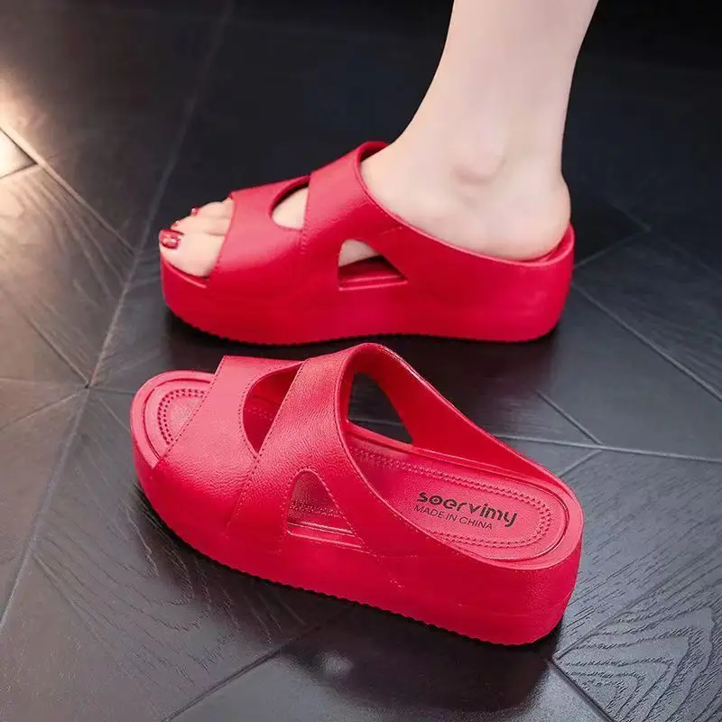 Women's Black Platform Sandals 2023 New Summer - Image 2
