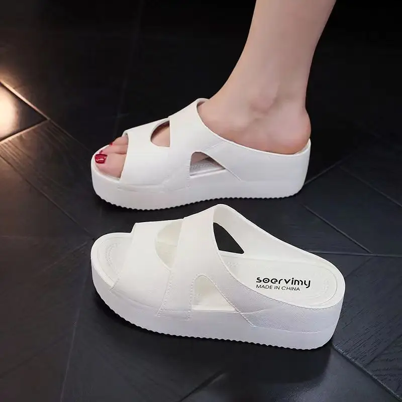 Women's Black Platform Sandals 2023 New Summer - Image 3