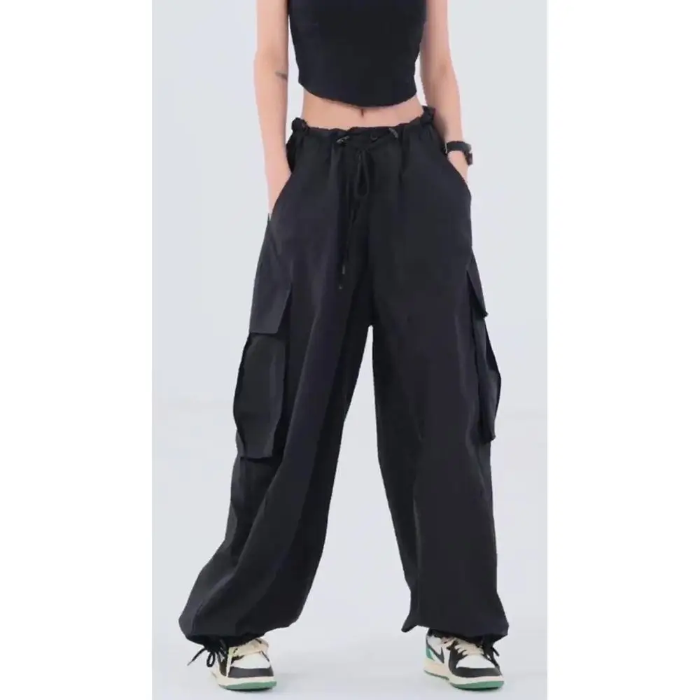 Women Japanese Style Wide Leg Pants Green High Street - Image 5