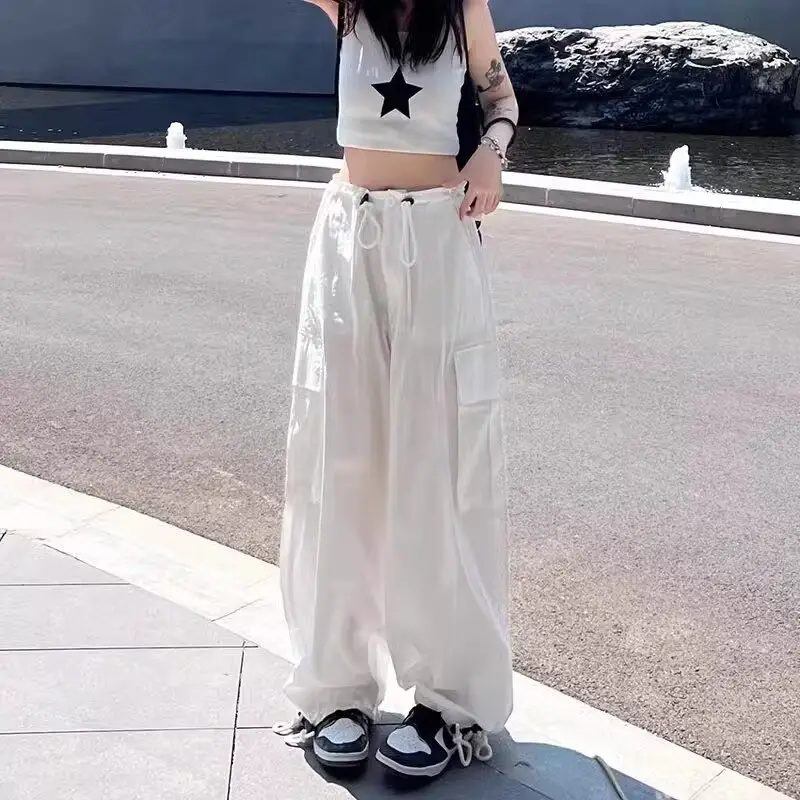 Women Japanese Style Wide Leg Pants Green High Street - Image 6