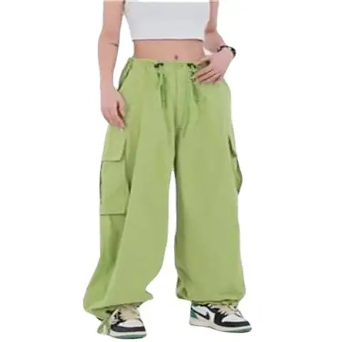 Women Japanese Style Wide Leg Pants Green High Street - Image 7