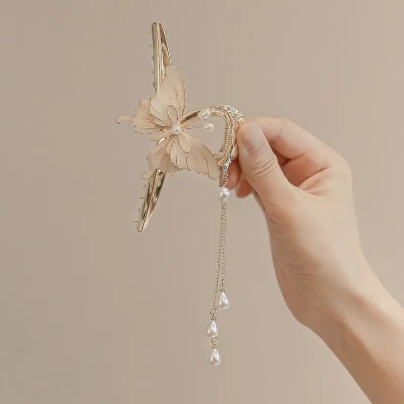 Temperament Butterfly Tassel Hair Clip Women - Image 4