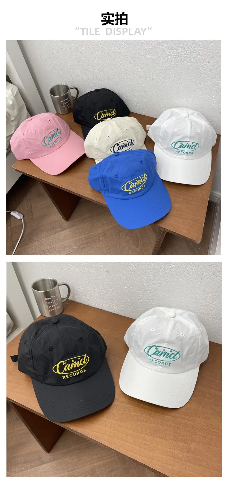 Pink Embroidered Baseball Cap for Girls — feature 4