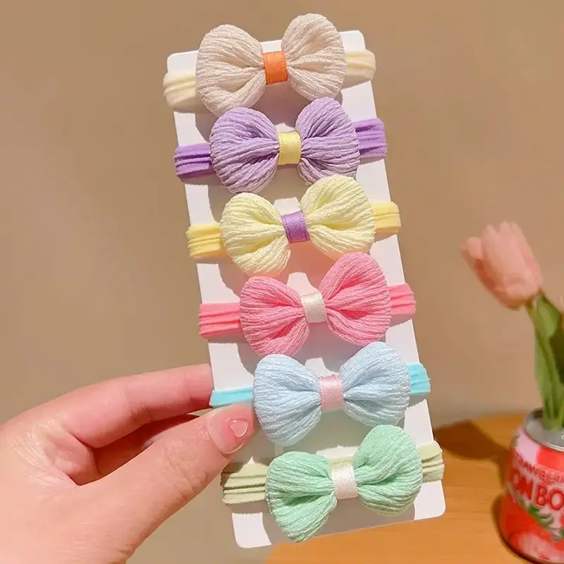 Children's Payon Flower Hair Ties Rubber Bands — feature 6