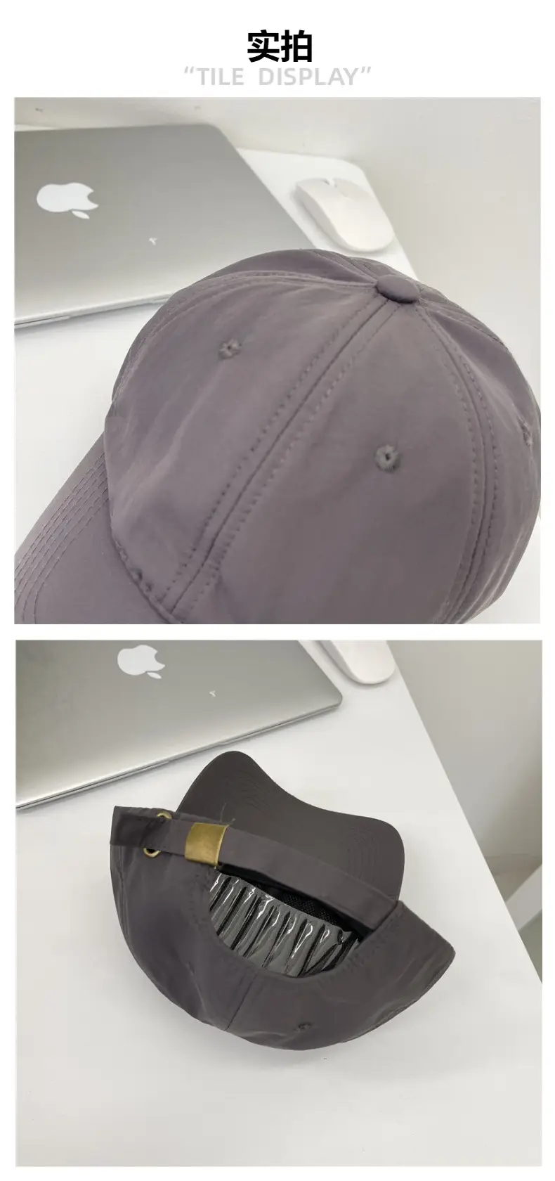 Men Navy Blue Baseball Cap Sunscreen Quick Dry — feature 6