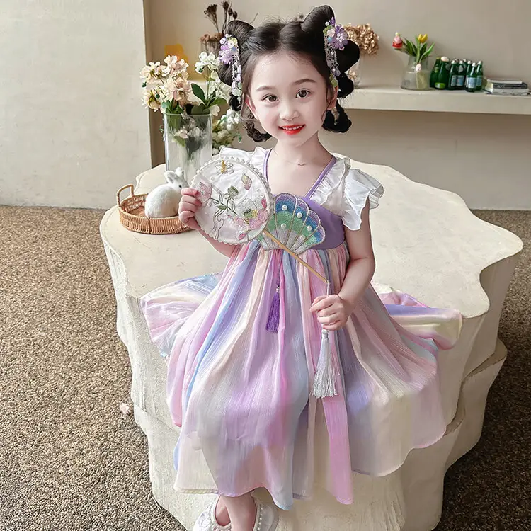 Han Dynasty Girls Dress Princess Dress Summer Style - Image 4