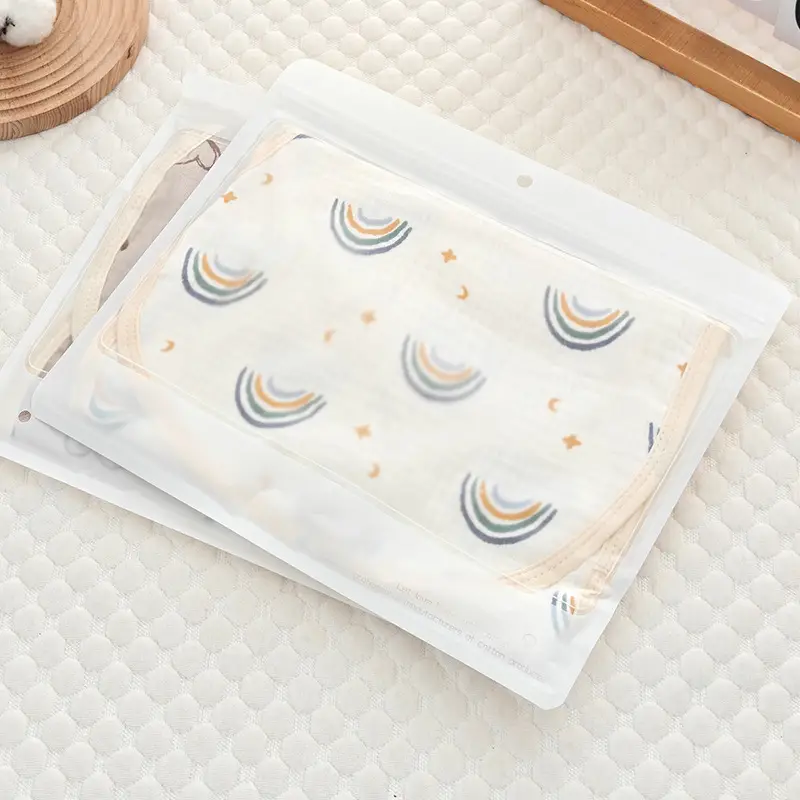4-Layer Pure Cotton Baby Burp Towel Anti-Spitting Instant Sock