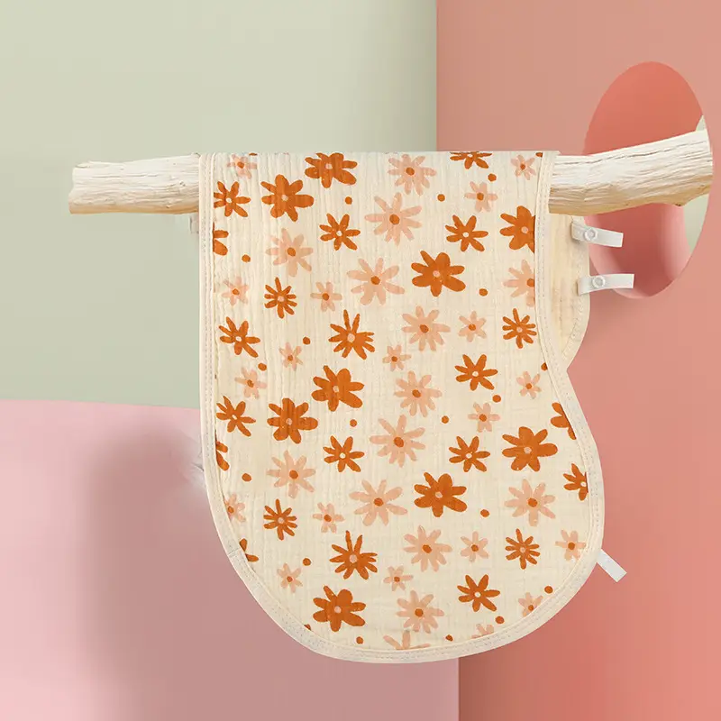 4-Layer Pure Cotton Baby Burp Towel Anti-Spitting Instant Sock