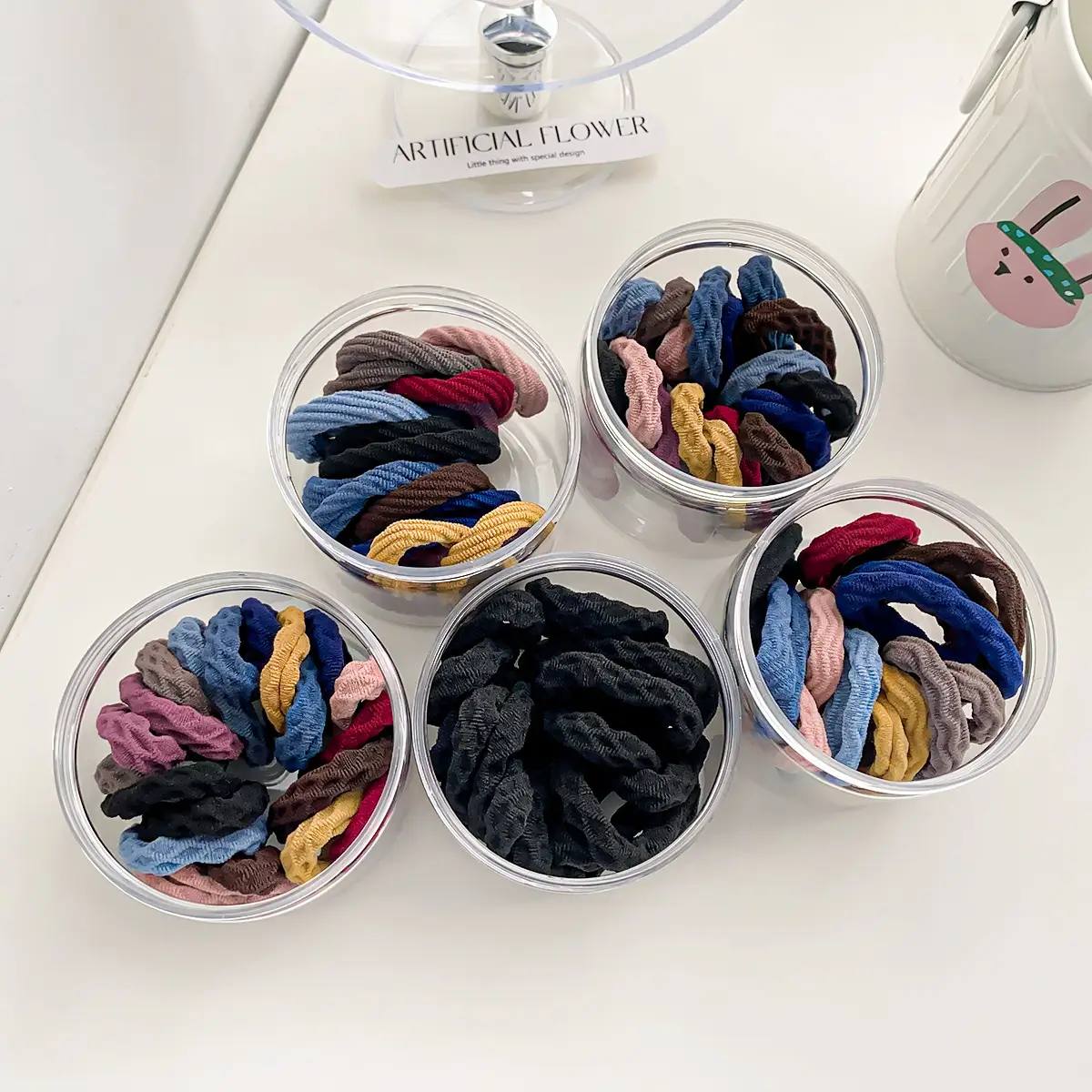 Korean Style High Elastic Rubber Hair Rings for Women - Image 7