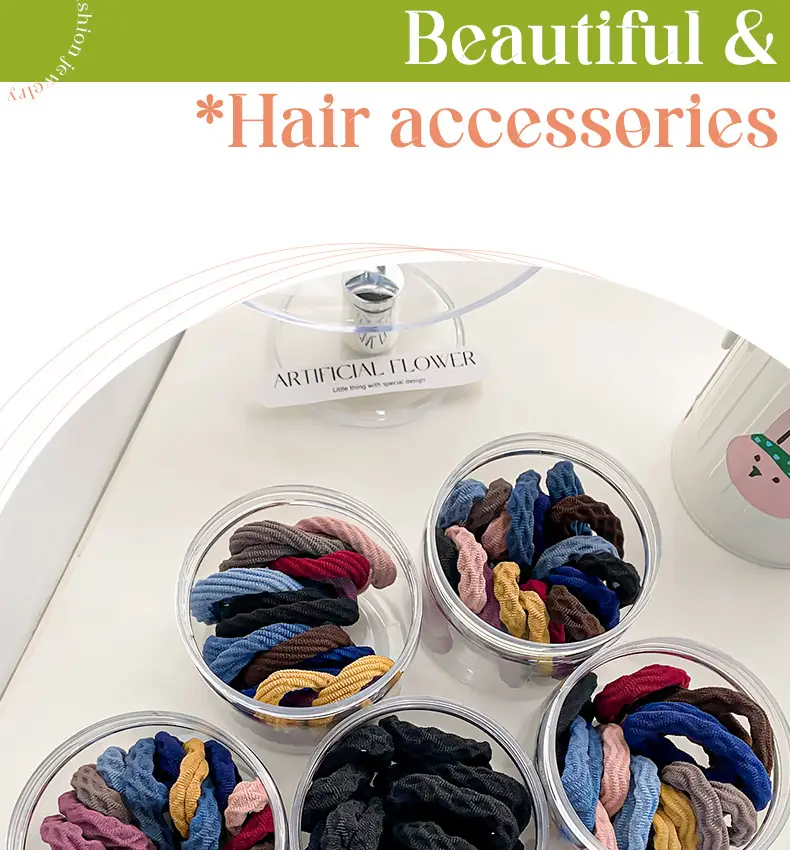 Korean Style High Elastic Rubber Hair Rings for Women — feature 1