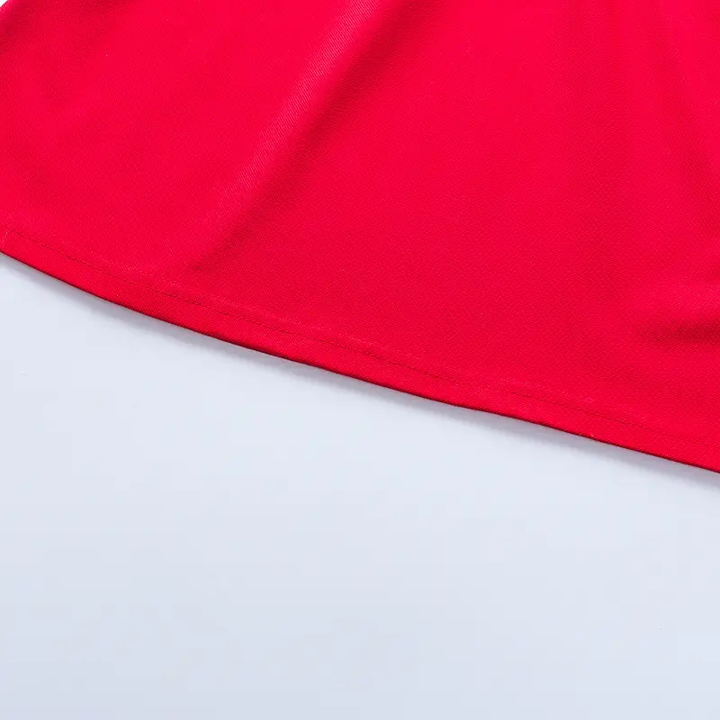 2025 Red Korean Style Doll Collar Puff Sleeve Skirts for Girls — feature 34