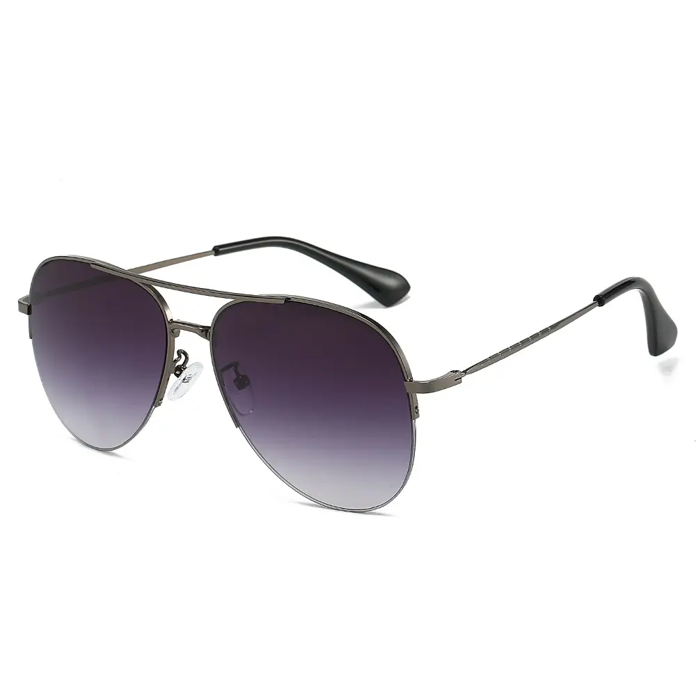 Men Pilot Sunglasses Gold Frame Black镜片 - Image 8