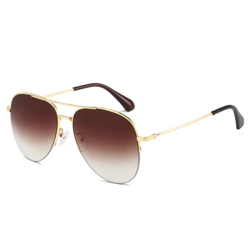 Men Pilot Sunglasses Gold Frame Black镜片 - Image 9