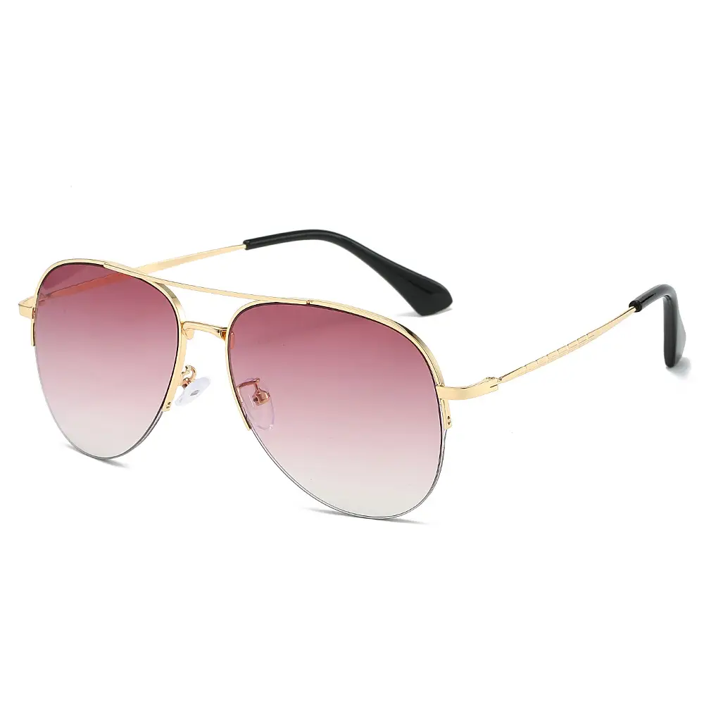 Men Pilot Sunglasses Gold Frame Black镜片 - Image 10