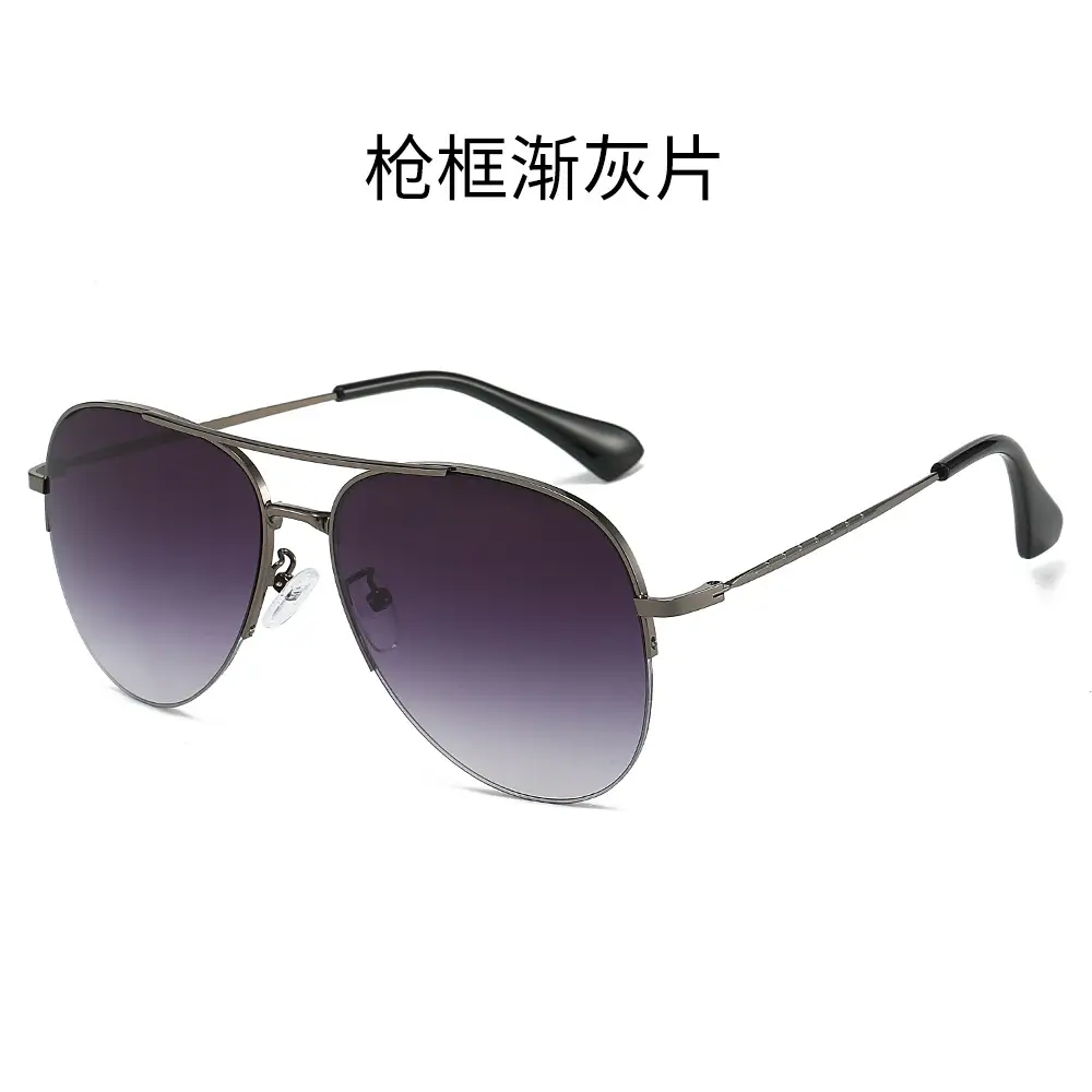Men Pilot Sunglasses Gold Frame Black镜片